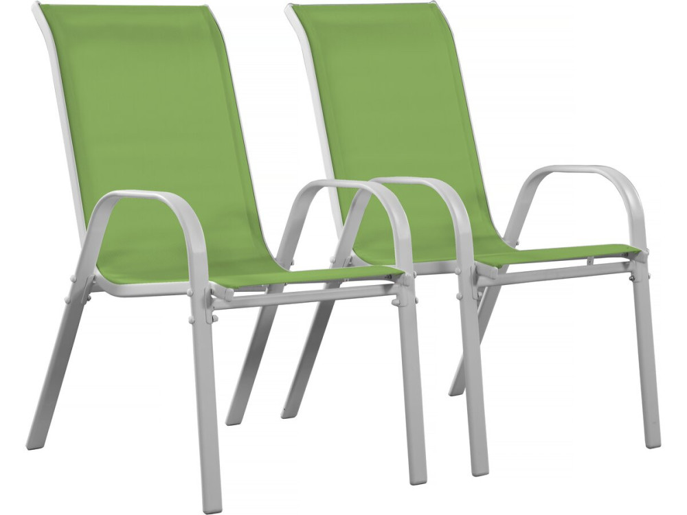 Poltrona de jardim Textilene "Cordoba" - Fénix - Verde- Kit de 2