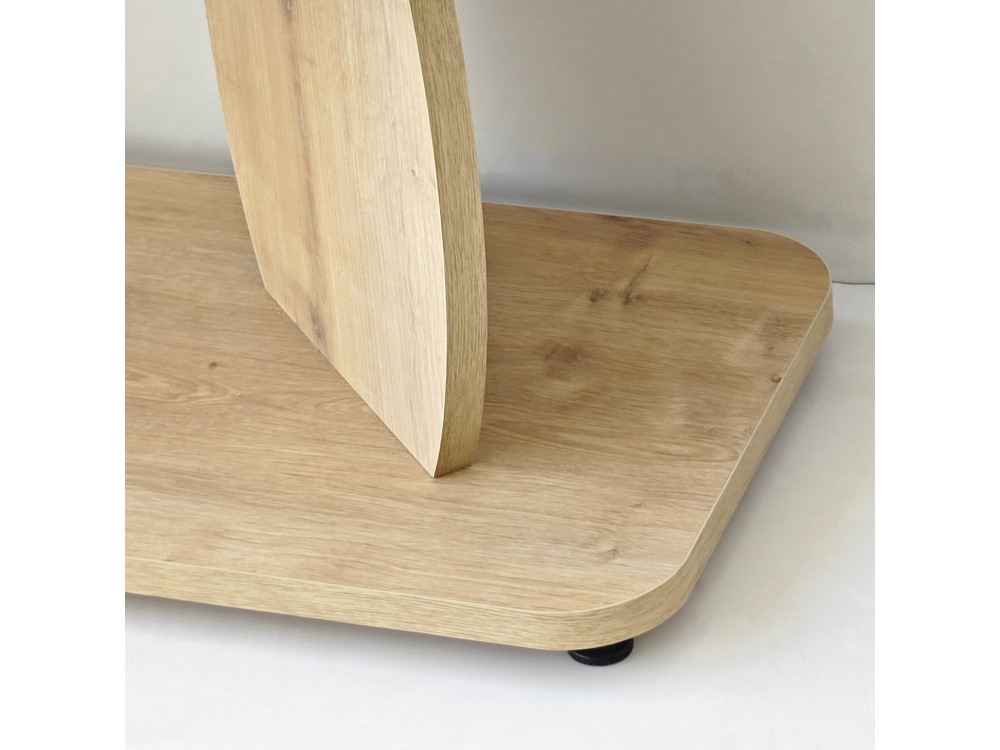 Mesa auxiliar de madeira «Armonia» - 90 x 30 x 70 cm - Carvalho Saphir