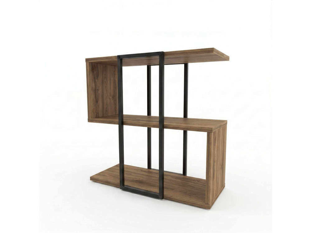 Mesa auxiliar de madeira «HOMIA» - 56 x 25 x 56 cm - Oud escuro