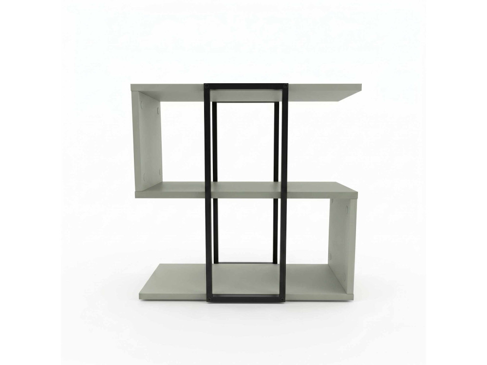 Mesa auxiliar de madeira «HOMIA» - 56 x 25 x 56 cm - Verde Cinza
