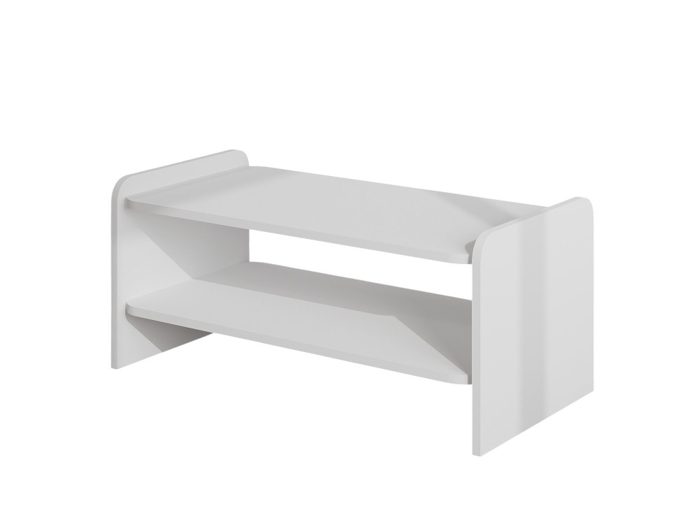 Mesa de centro de madeira «Amon» - 90 x 45 x 40 cm - Branco