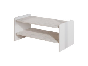 Mesa de centro de madeira «Amon» - 90 x 45 x 40 cm - Branco