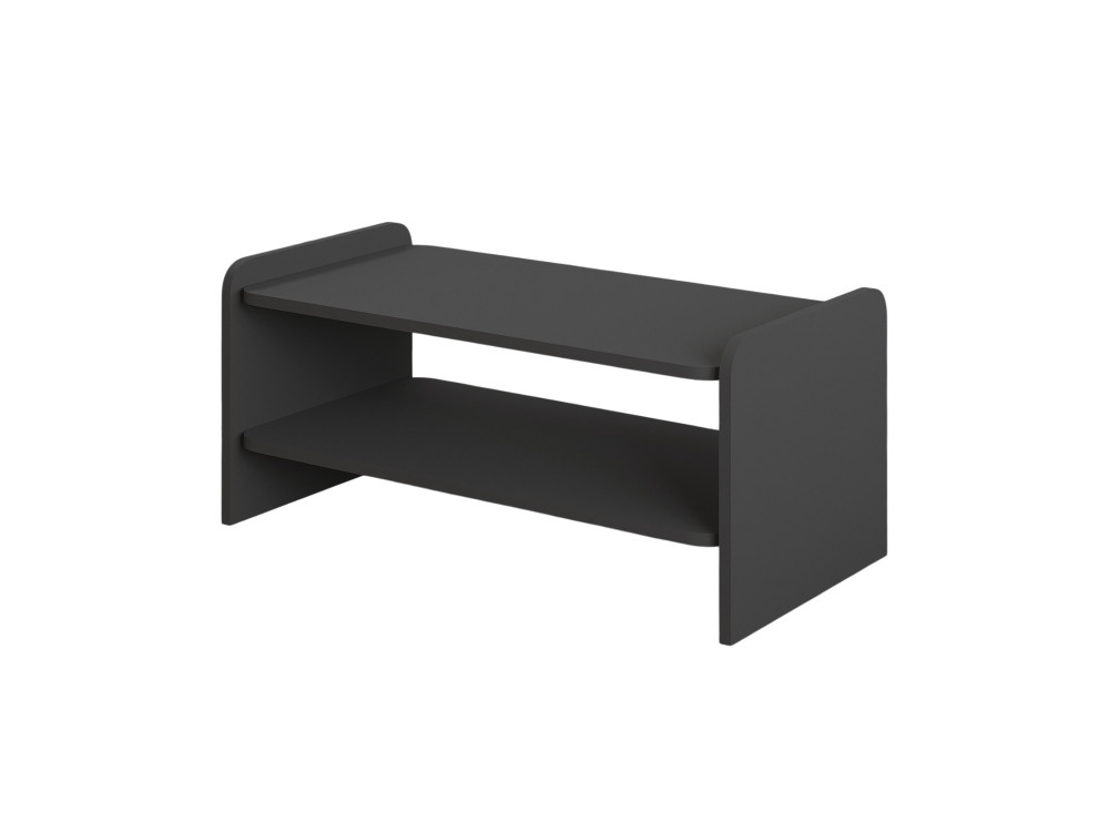 Mesa de centro em madeira «Amon» - 89,8 x 39,8 x 44,8 cm - Antracite