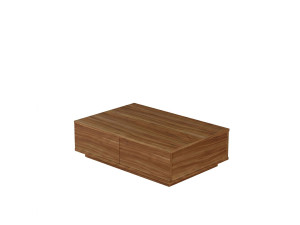 Mesa de centro em madeira «Ave14» - 90 x 28,6 x 60 cm - Nogueira