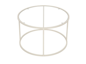 Mesa de centro de madeira «Beige-Trs-80-Nrd-Srk» - 80 x 80 x 43 cm - Bege