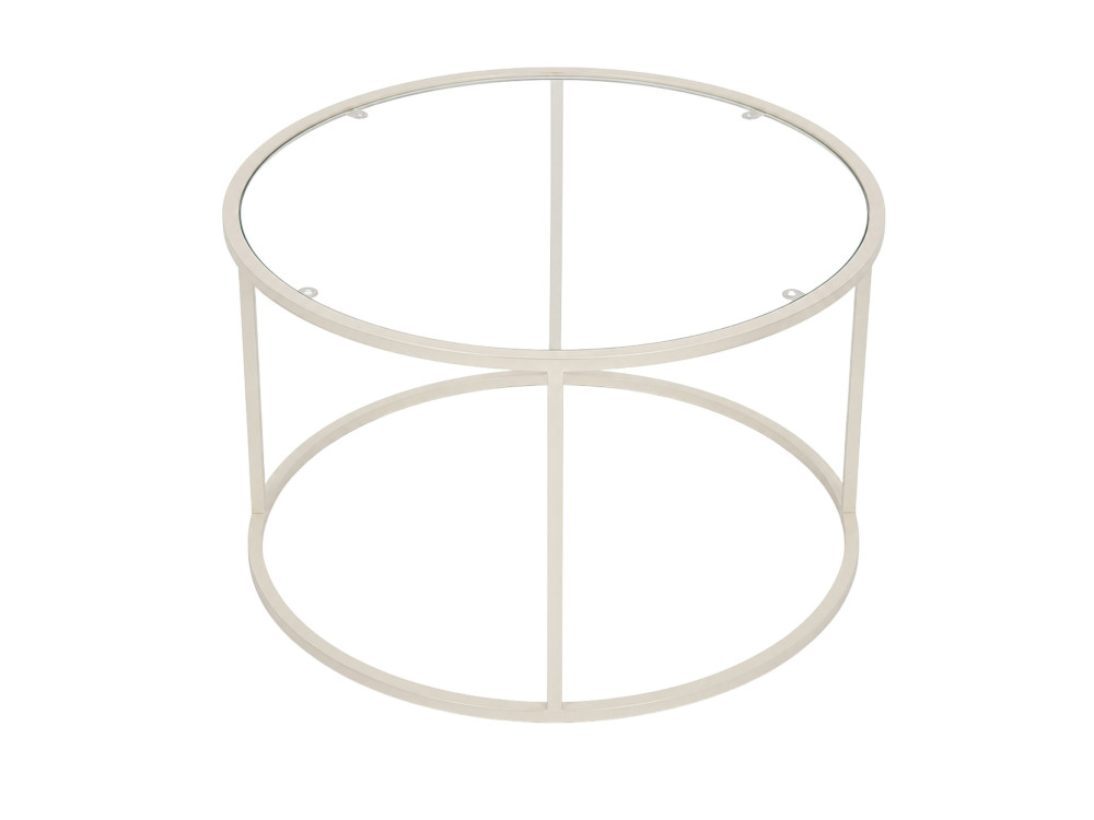 Mesa de centro de madeira «Beige-Trs-80-Nrd-Srk» - 80 x 80 x 43 cm - Bege