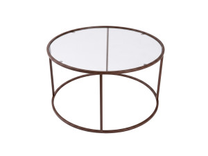 Mesa de centro em madeira «Brown-Trs-80-Nrd-Srk» - 80 x 80 x 43 cm - Castanho