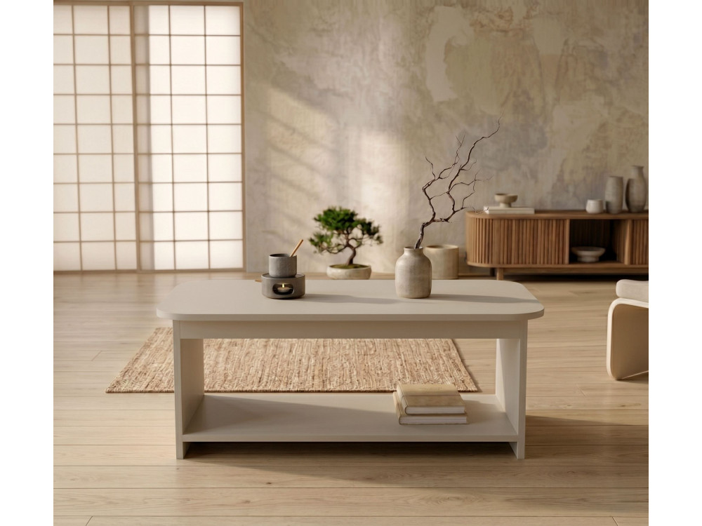 Mesa de centro em madeira «Chb1» - 100 x 50 x 42 cm - Cachemira