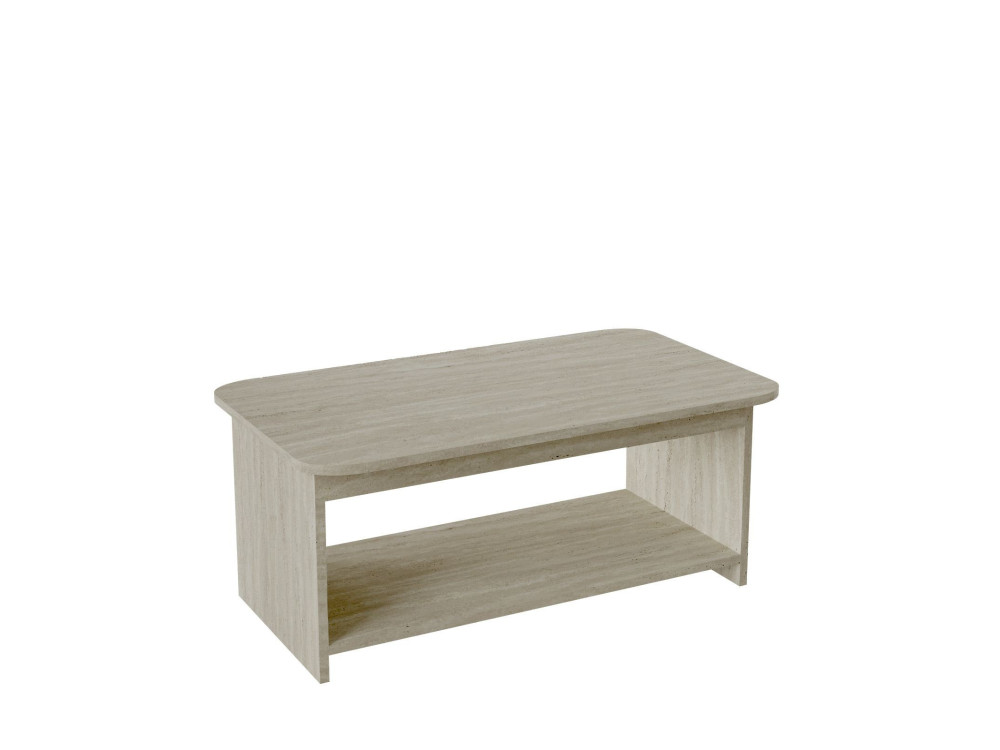 Mesa de centro em madeira «Chb1» - 100 x 50 x 42 cm - Travertino