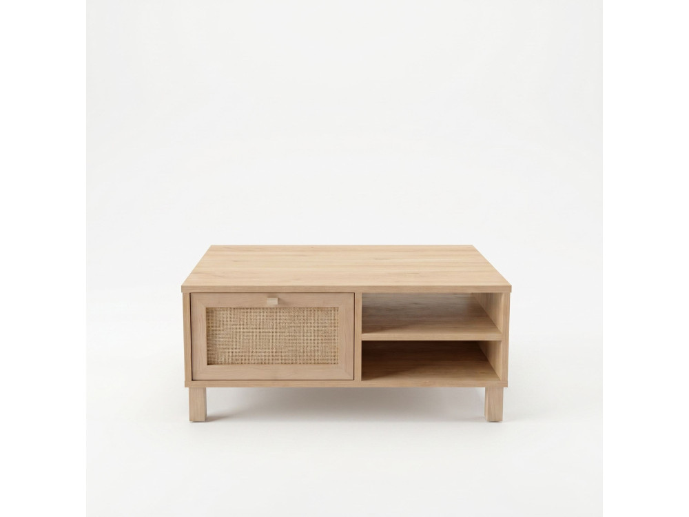 Mesa de centro de madeira «Dune» - 90 x 60 x 39 cm - Carvalho
