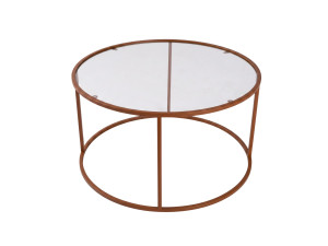 Mesa de centro em madeira «Orange-Trs-80-Nrd-Srk» - 80 x 80 x 43 cm - Laranja