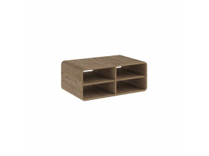 Mesa de centro de madeira «ROVEL» - 80 x 50 x 32 cm - Natural