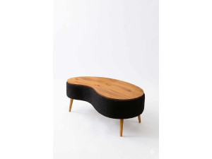 Mesa de centro em madeira «Vera» - 98 x 50 x 45 cm - Preto
