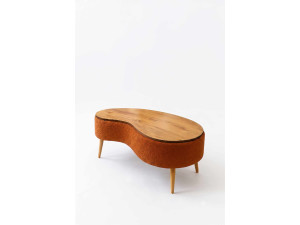 Mesa de centro de madeira «Vera» - 98 x 50 x 45 cm - Castanho