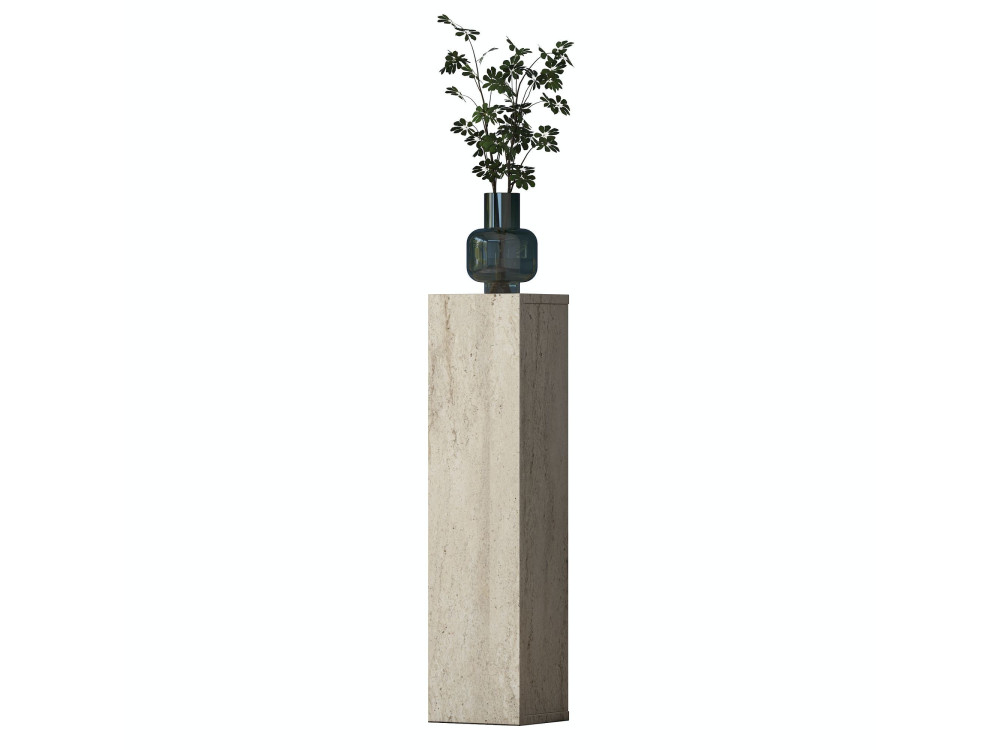 Mesa auxiliar de madeira «AD107» - 20 x 18 x 80  cm - Travertino