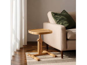 Mesa auxiliar de madeira «Opus Kare 42» - 42 x 42 x 57 cm - Carvalho