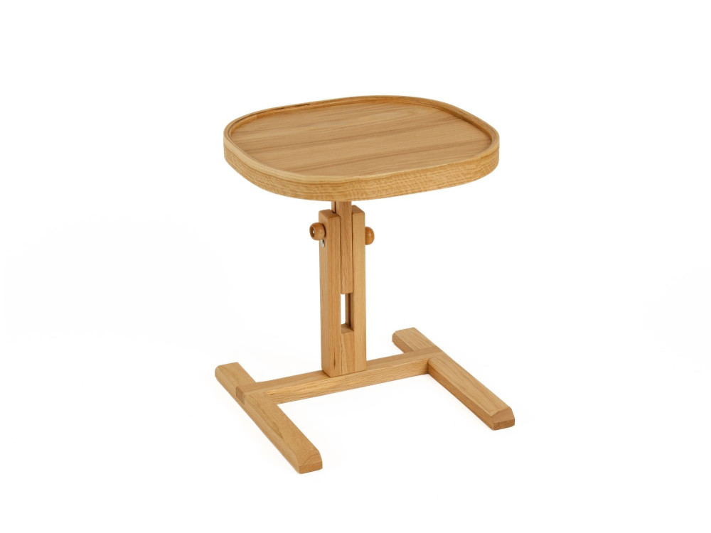 Mesa auxiliar de madeira «Opus Kare 42» - 42 x 42 x 57 cm - Carvalho