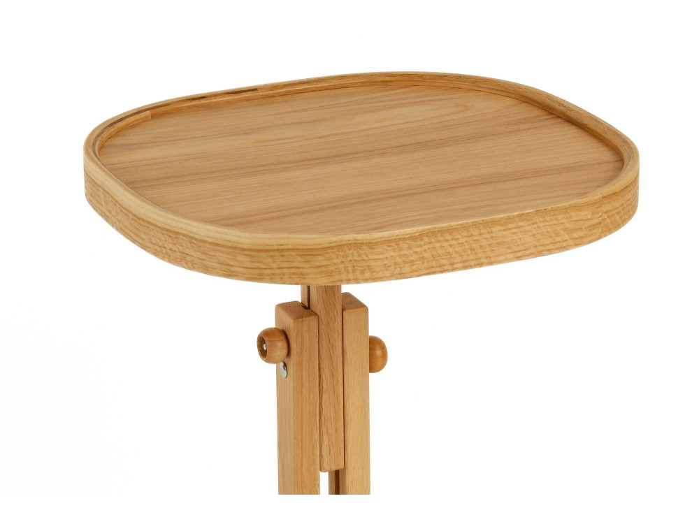 Mesa auxiliar de madeira «Opus Kare 42» - 42 x 42 x 57 cm - Carvalho
