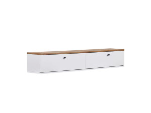 Móvel para televisão em madeira «Linha 160» - 160 x 25 x 25 cm - Branco