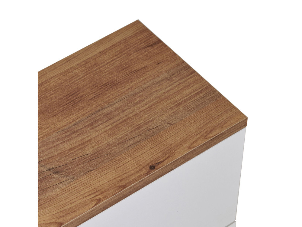 Móvel para televisão em madeira «Linha 160» - 160 x 25 x 25 cm - Branco