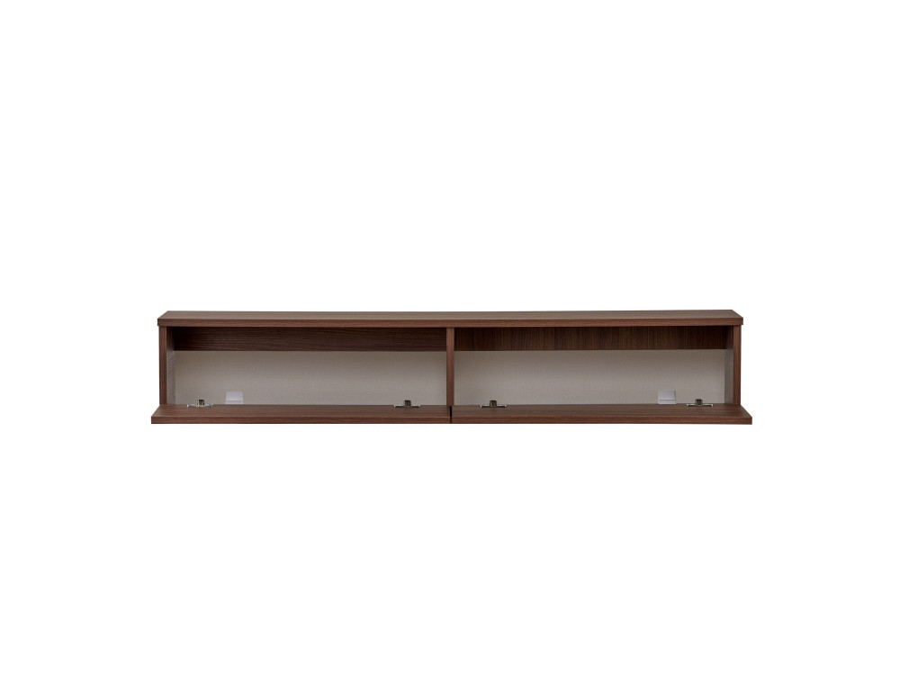 Móvel de televisão em madeira «Ligne 160» - 160 x 25 x 25 cm - Nogueira