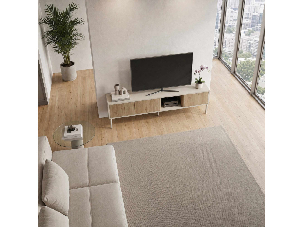 Móvel de televisão em madeira «VENTRO» - 150 x 36 x 40 cm - Bege