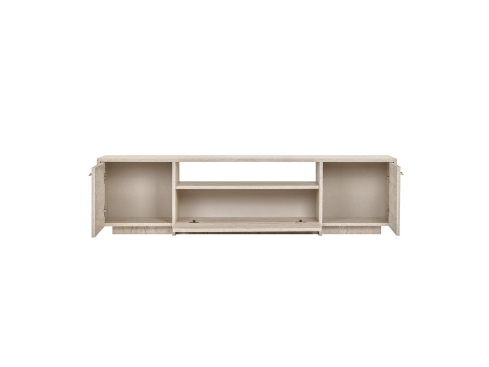 Móvel de televisão em madeira «Alvar» - 180 x 35 x 46 cm - Bege