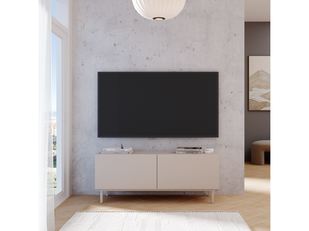 Móvel de TV em madeira «Coast» - 120 x 47,3 x 36,8 cm - Areia