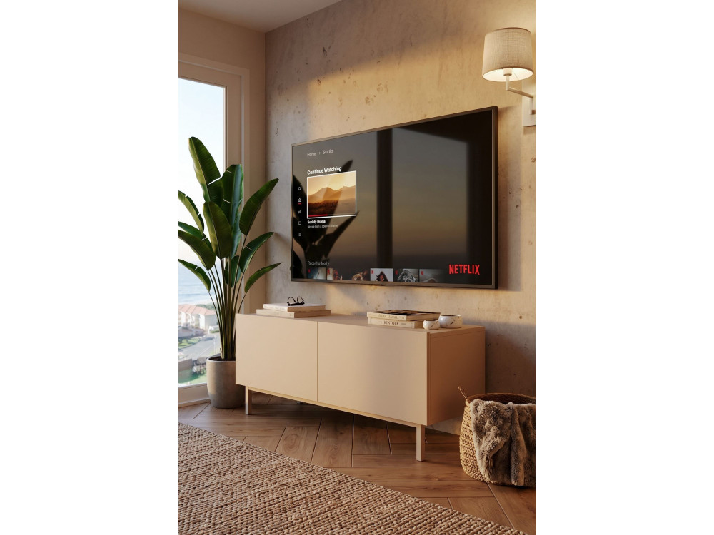 Móvel de TV em madeira «Coast» - 120 x 47,3 x 36,8 cm - Areia