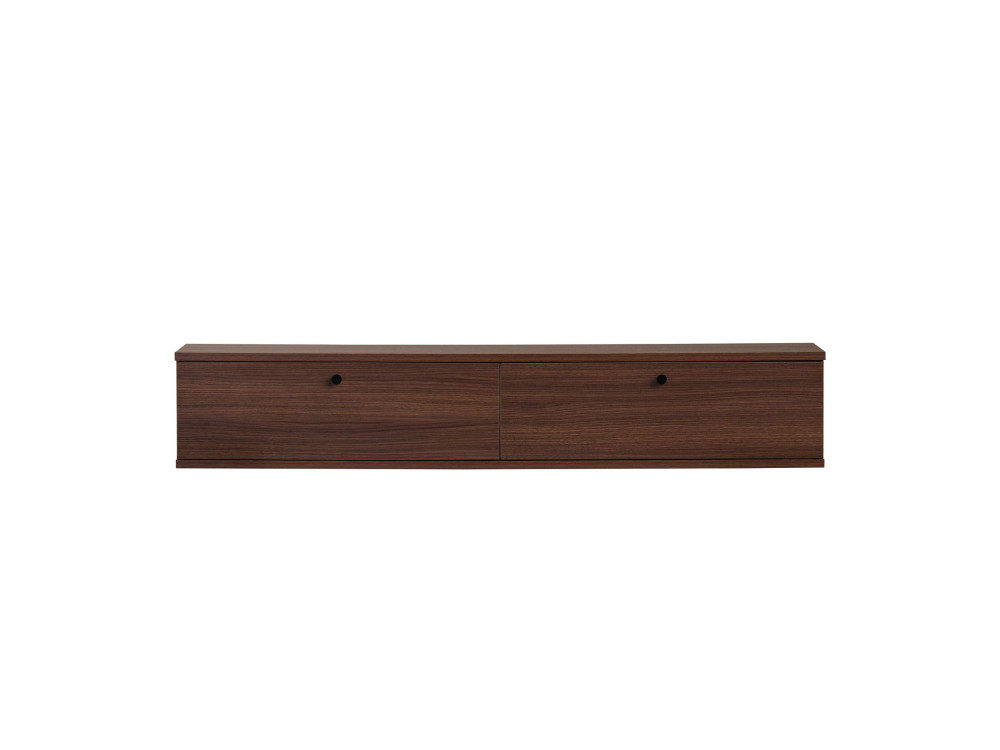 Móvel de televisão em madeira «Linha 140» - 140 x 25 x 25 cm - Nogueira