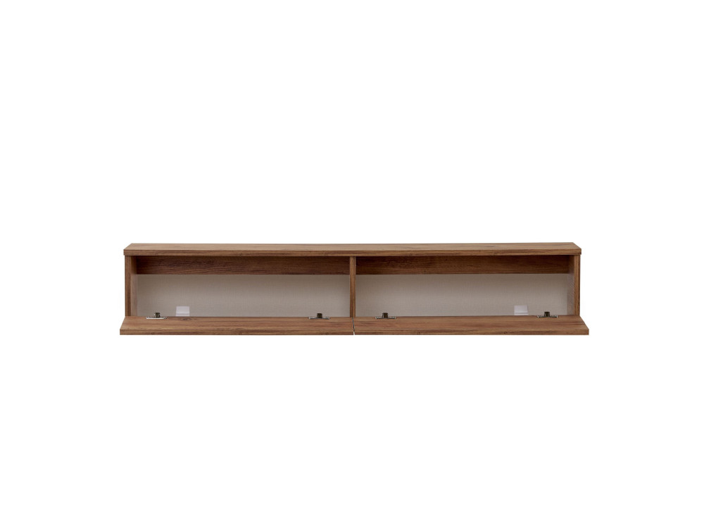Móvel para televisão em madeira «Ligne 140» - 140 x 25 x 25 cm - Castanho