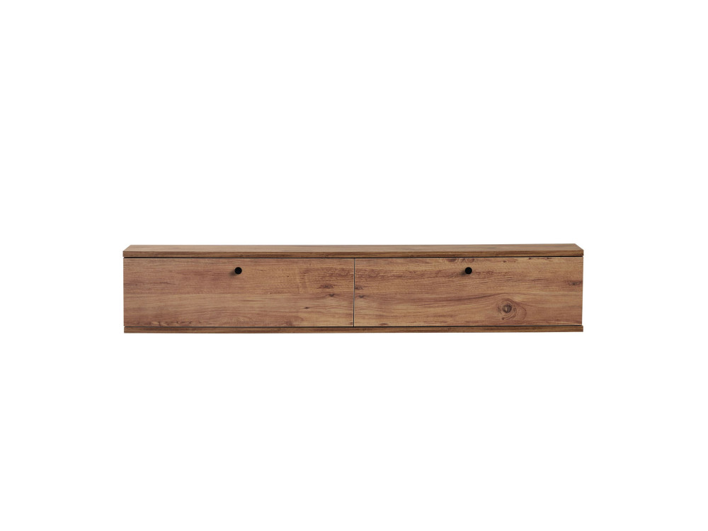 Móvel para televisão em madeira «Ligne 140» - 140 x 25 x 25 cm - Castanho