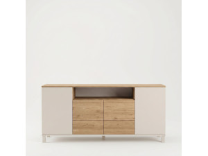 Mesa de apoio em madeira «Mood» - 180 x 44 x 82 cm - Bege