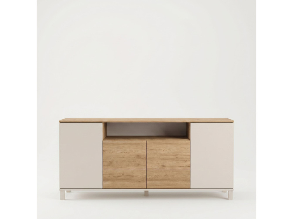 Mesa de apoio em madeira «Mood» - 180 x 44 x 82 cm - Bege