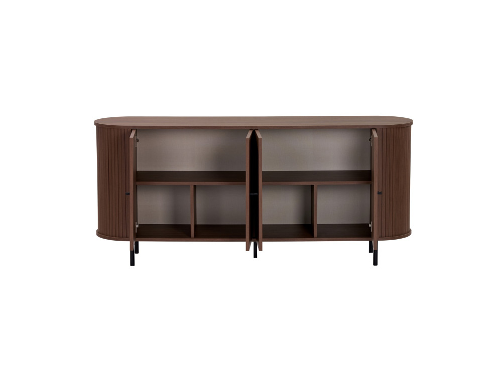 Mesa de apoio em madeira «Noble» - 180 x 40 x 80 cm - Castanho