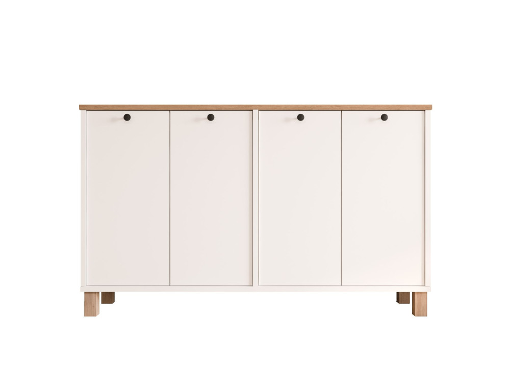 Mesa de apoio em madeira «Nord» - 120 x 29 x 74 cm - Branco