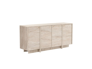 Console em madeira «Varen» - 180 x 45 x 82 cm - Travertino
