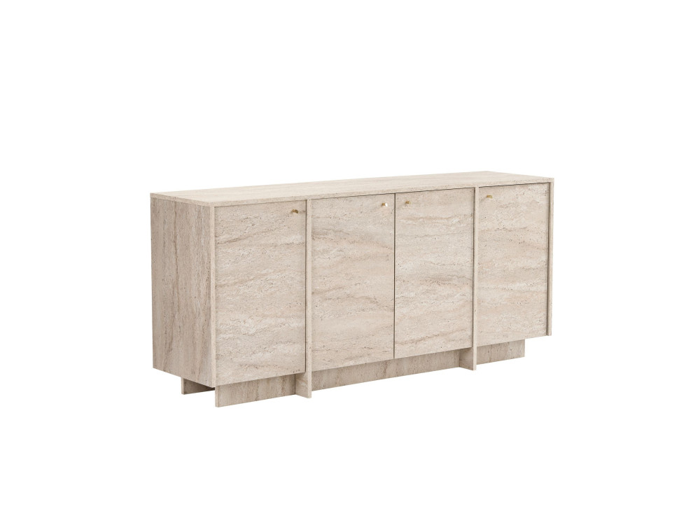 Console em madeira «Varen» - 180 x 45 x 82 cm - Travertino