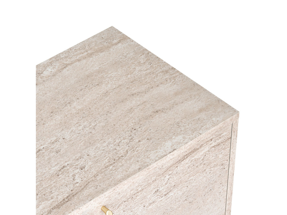 Console em madeira «Varen» - 180 x 45 x 82 cm - Travertino