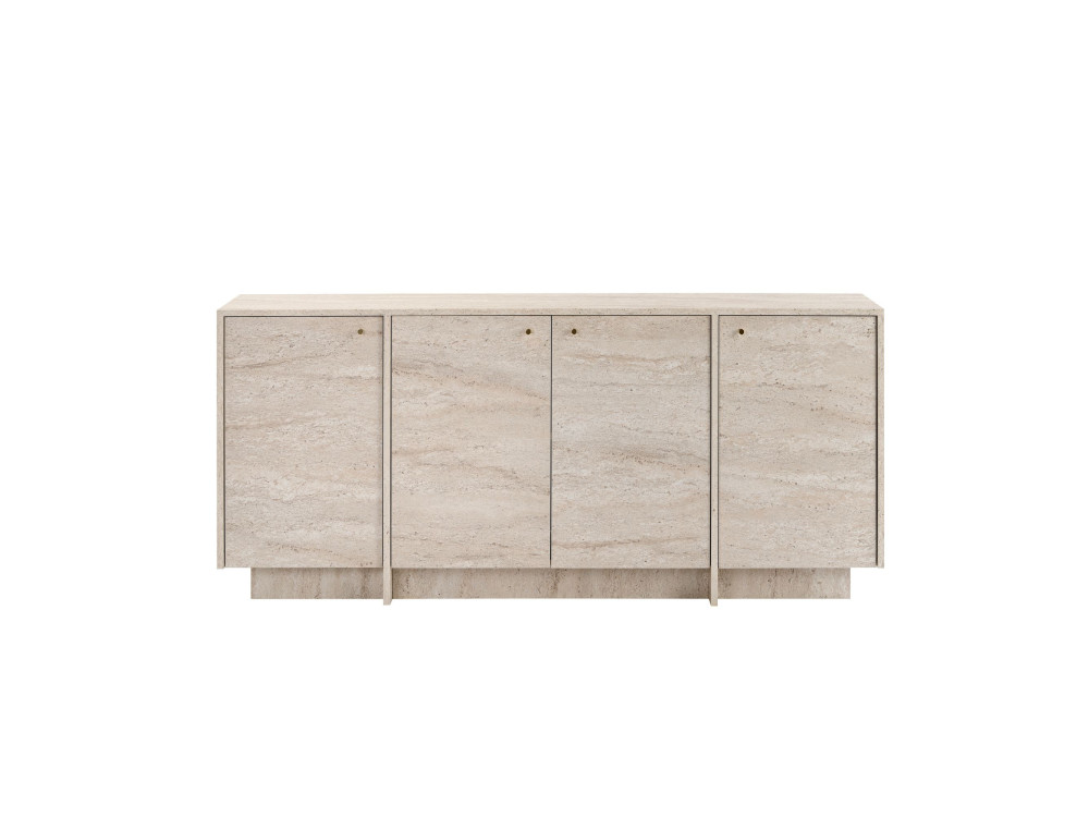 Console em madeira «Varen» - 180 x 45 x 82 cm - Travertino