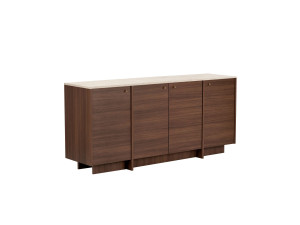 Console de madeira «Varen» - 180 x 45 x 82 cm - Castanho