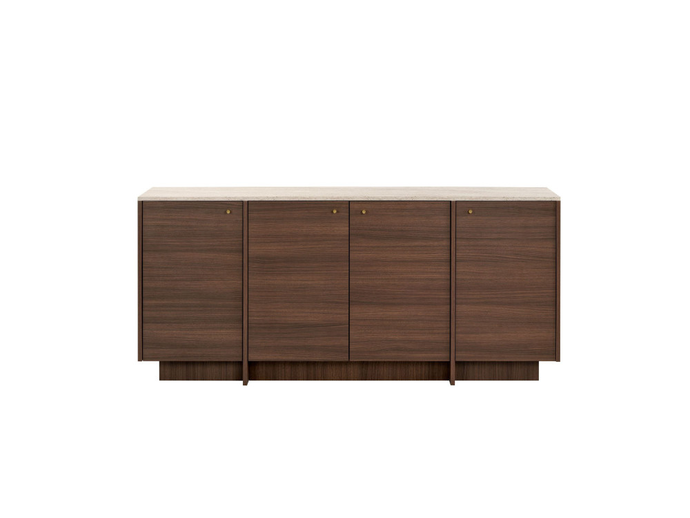 Console de madeira «Varen» - 180 x 45 x 82 cm - Castanho