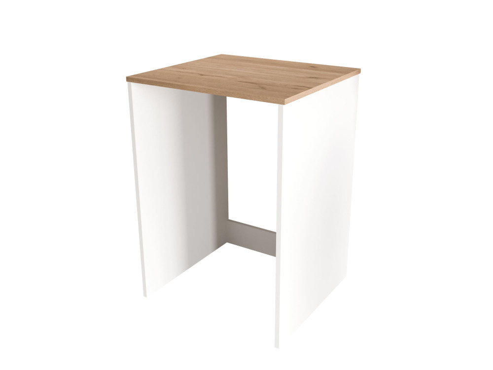 Móvel para máquina de lavar roupa em madeira «Nord» - 66 x 60 x 92 cm - Branco