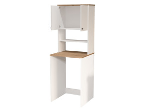 Móvel para máquina de lavar roupa em madeira «Nord» - 66 x 60 x 183 cm - Branco