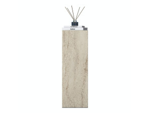 Mesa auxiliar de madeira «AD108» - 20 x 18 x 60 cm - Travertino
