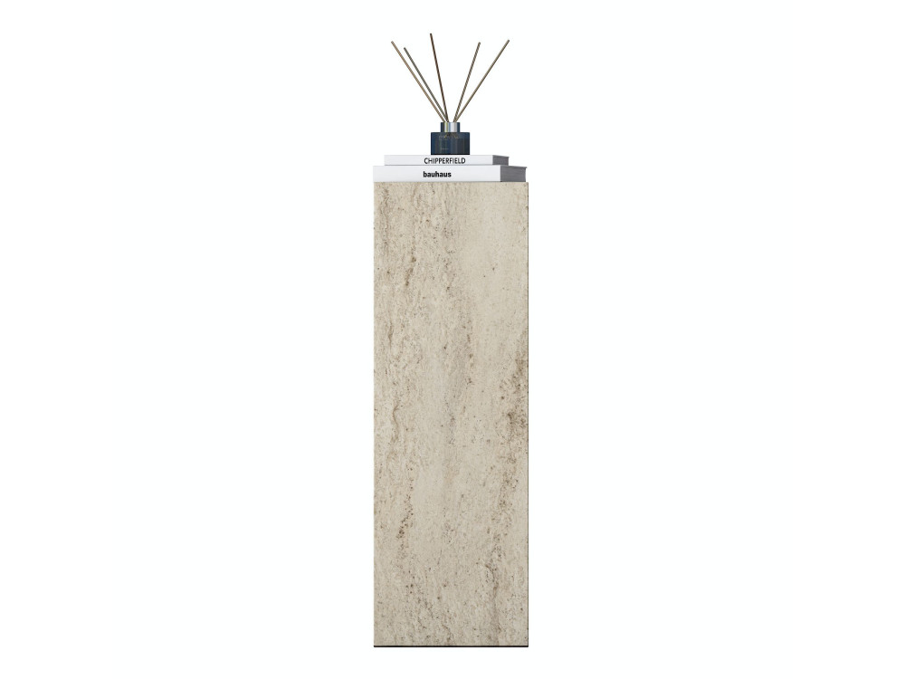 Mesa auxiliar de madeira «AD108» - 20 x 18 x 60 cm - Travertino