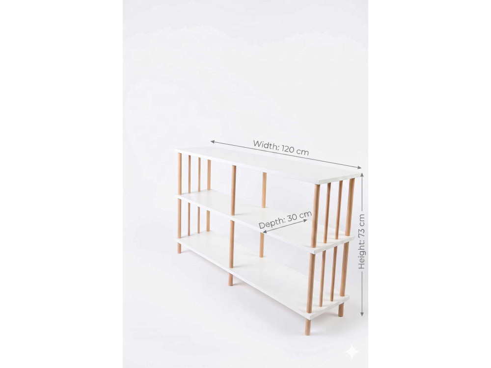 Peka219_Buffet Parametre 1 Blanc Parametre 2 120 x 30 x 73 cm