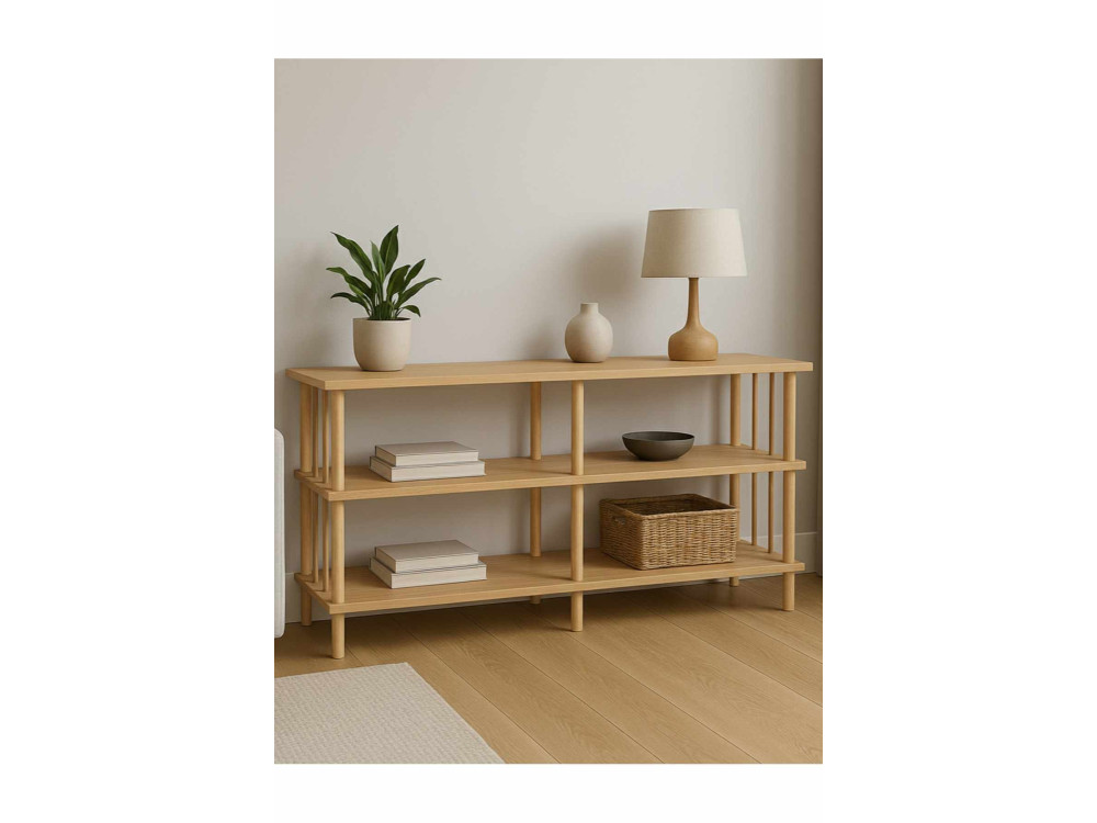 Peka219_Buffet Parametre 1 Chêne Saphir Parametre 2 120 x 30 x 73 cm