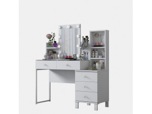 Penteadeira em madeira «BJ153» - 120 x 136,8 x 40 cm - Branco