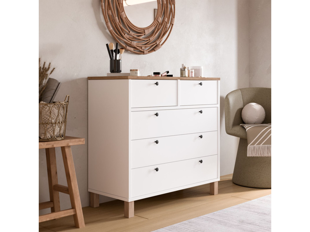 Nord_Penteadeira Parametre 1 Blanc Parametre 2 90 x 40 x 85.2 cm
